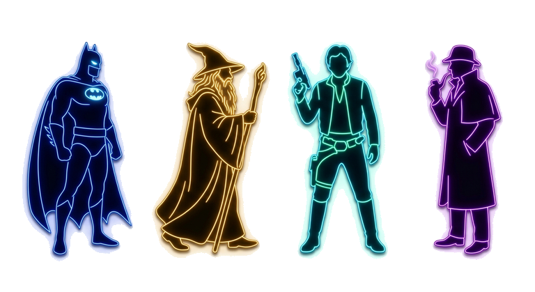 Cinema Characters Collage